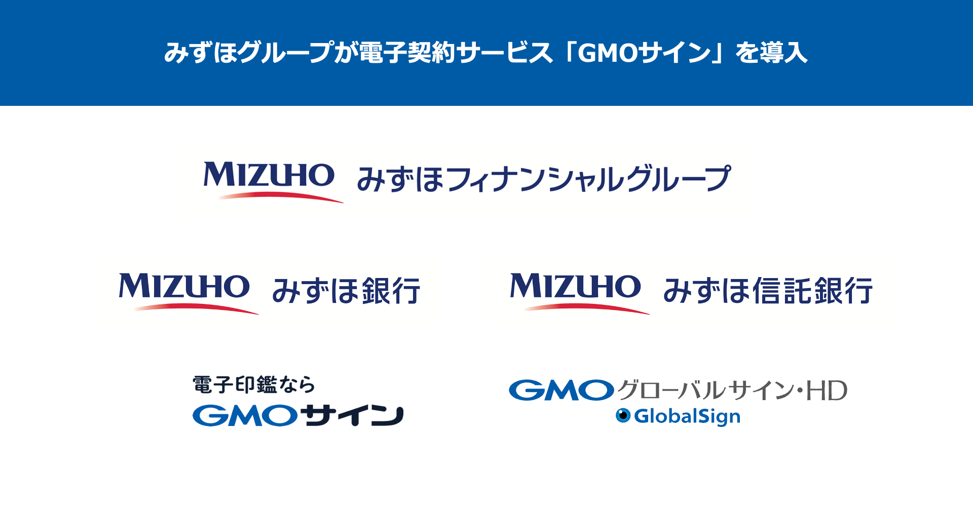 みずほグループが電子契約サービス「GMOサイン」を導入